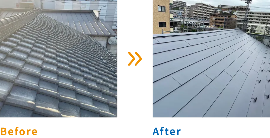 #屋根葺き替え工事